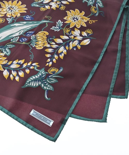 PRADA（プラダ）バンダナ・スカーフ 赤 サイズ:- レディース/2200637669078