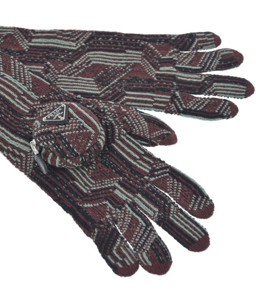 PRADA（プラダ）手袋 赤 サイズ:L レディース/2200640638030