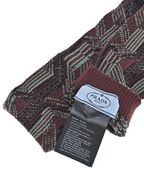 PRADA（プラダ）手袋 赤 サイズ:L レディース/2200640638030