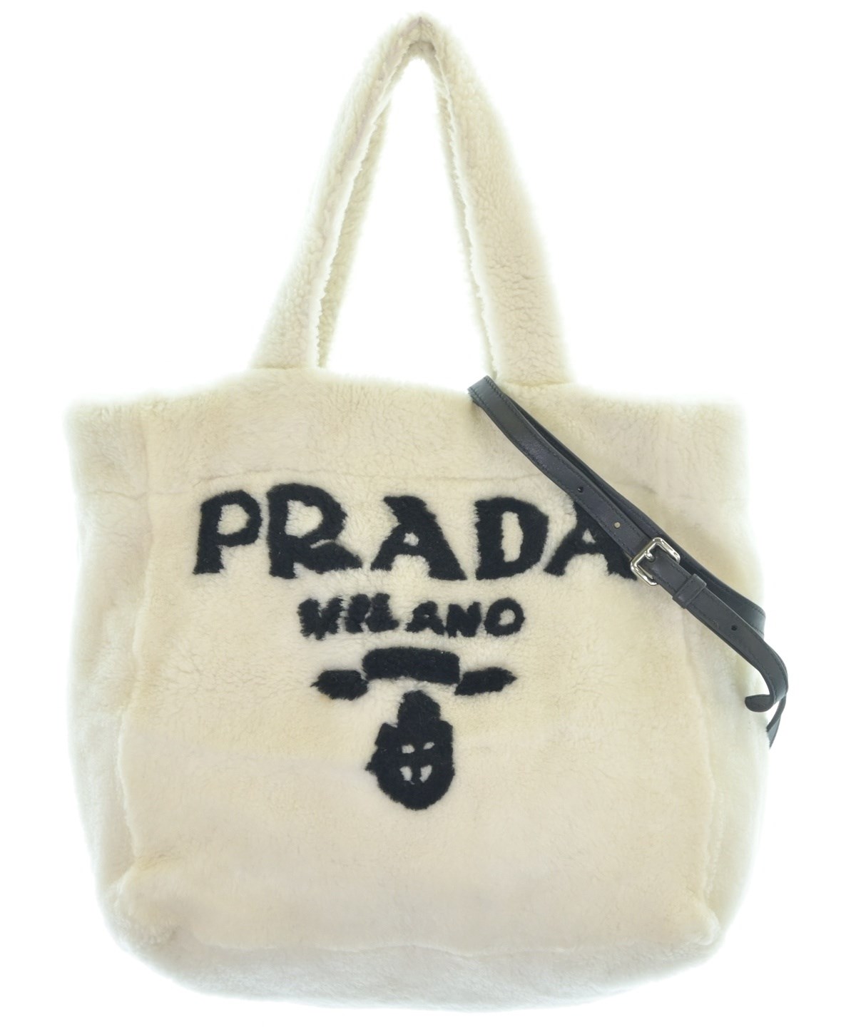 PRADA（プラダ）ハンドバッグ 白 サイズ:- レディース