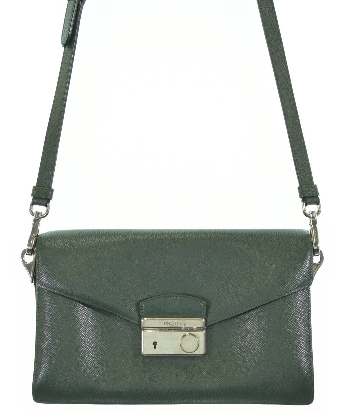 プラダ　バック深緑 PRADA（プラダ）ショルダーバッグ 緑 サイズ:- レディース