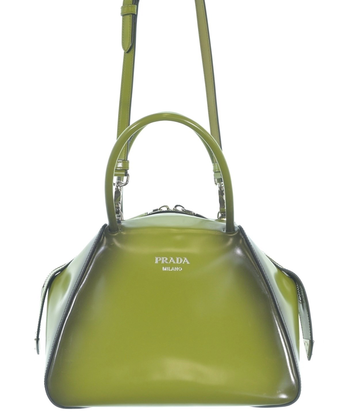 PRADA（プラダ）ハンドバッグ 緑 サイズ:- レディース/2200615795010