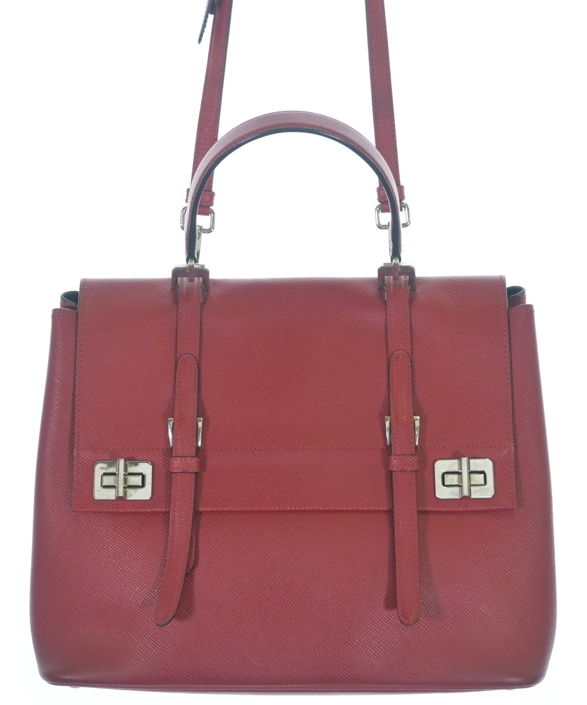 PRADA（プラダ）ハンドバッグ 赤 サイズ:- レディース/2200616475362