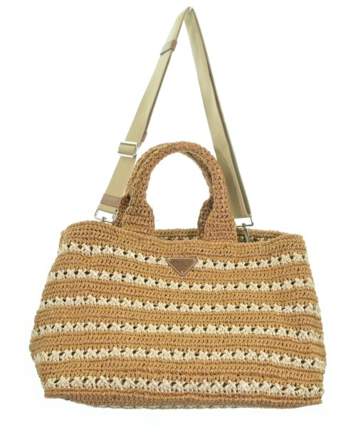 PRADA（プラダ）かごバッグ 茶 サイズ:- レディース/2200619669294