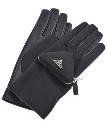 PRADA（プラダ）手袋 黒 サイズ:8.5 レディース/2200601147014