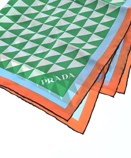 PRADA（プラダ）バンダナ・スカーフ 緑 サイズ:- レディース/2200607029048