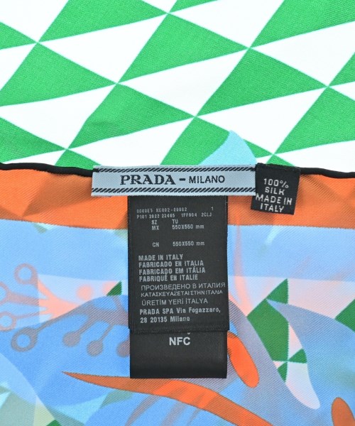 PRADA（プラダ）バンダナ・スカーフ 緑 サイズ:- レディース/2200607029048