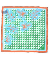 PRADA（プラダ）バンダナ・スカーフ 緑 サイズ:- レディース/2200607029048