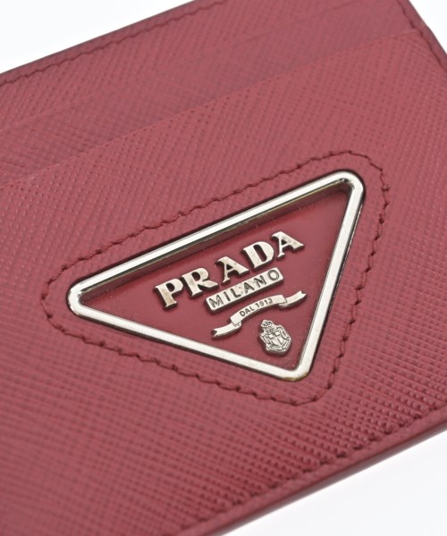 PRADA（プラダ）カードケース 赤 サイズ:- レディース/2200607756135