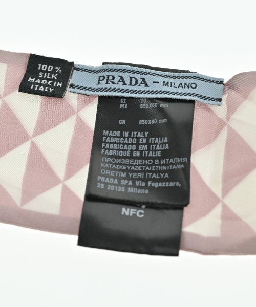 PRADA（プラダ）バンダナ・スカーフ ピンク サイズ:- レディース/2200608636030