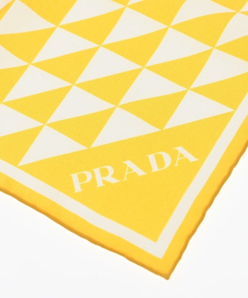 PRADA（プラダ）バンダナ・スカーフ 黄 サイズ:- レディース/2200609697047