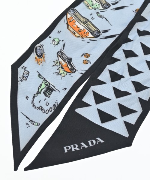 PRADA（プラダ）バンダナ・スカーフ 青 サイズ:- レディース/2200675589062