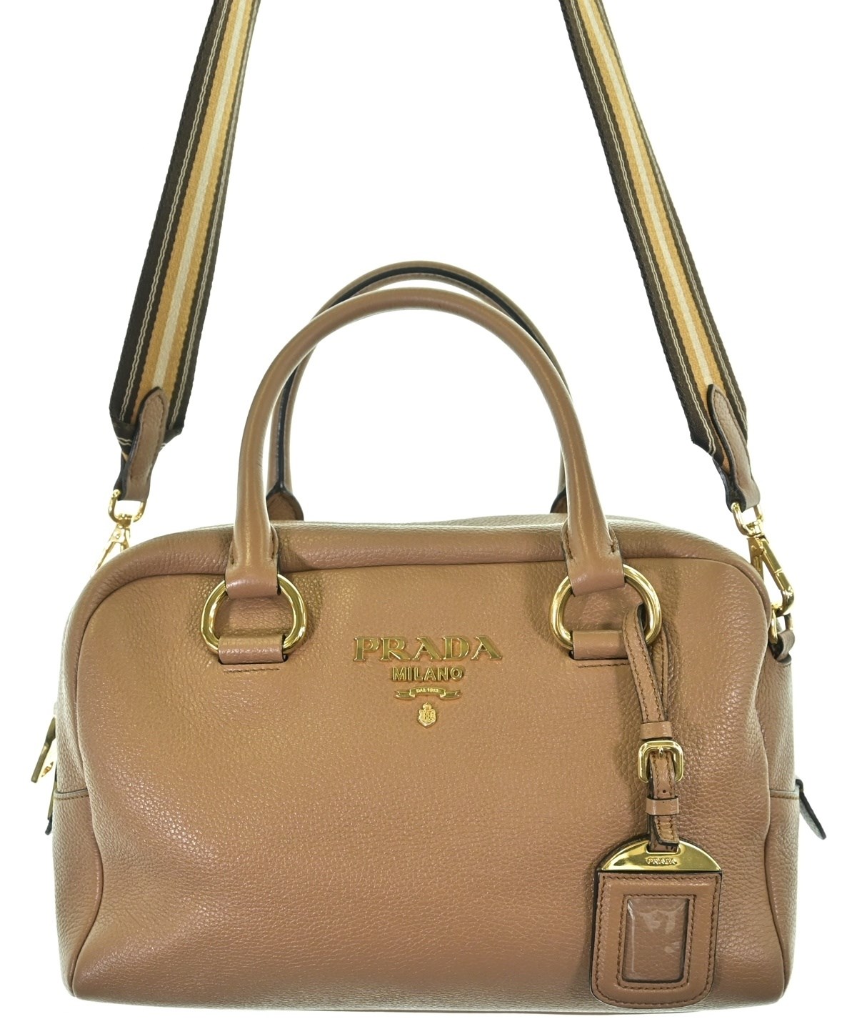 中古PRADAプラダビジネスバッグ型押し茶 楽天市場】【バッグ】PRADA プラダ ハンドバッグ ショルダーバッグ