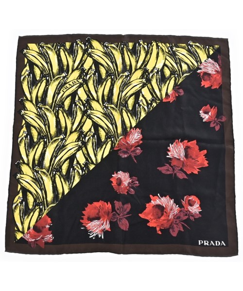 PRADA(プラダ)バンダナ・スカーフ 黒 サイズ:-/2200680059048