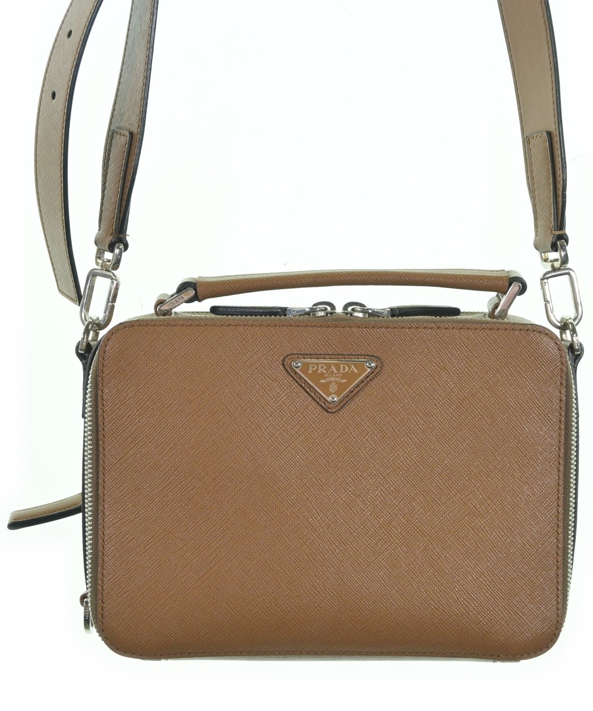 PRADA（プラダ）ハンドバッグ 茶 サイズ:- レディース/2200681429246