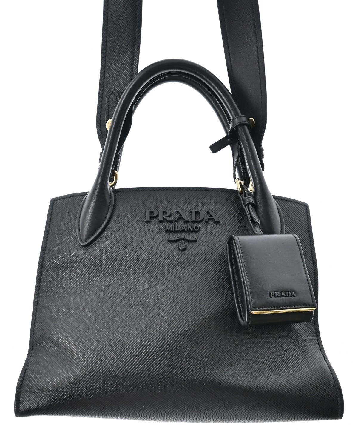 PRADA（プラダ）トートバッグ 黒 サイズ:- レディース/2200693772279