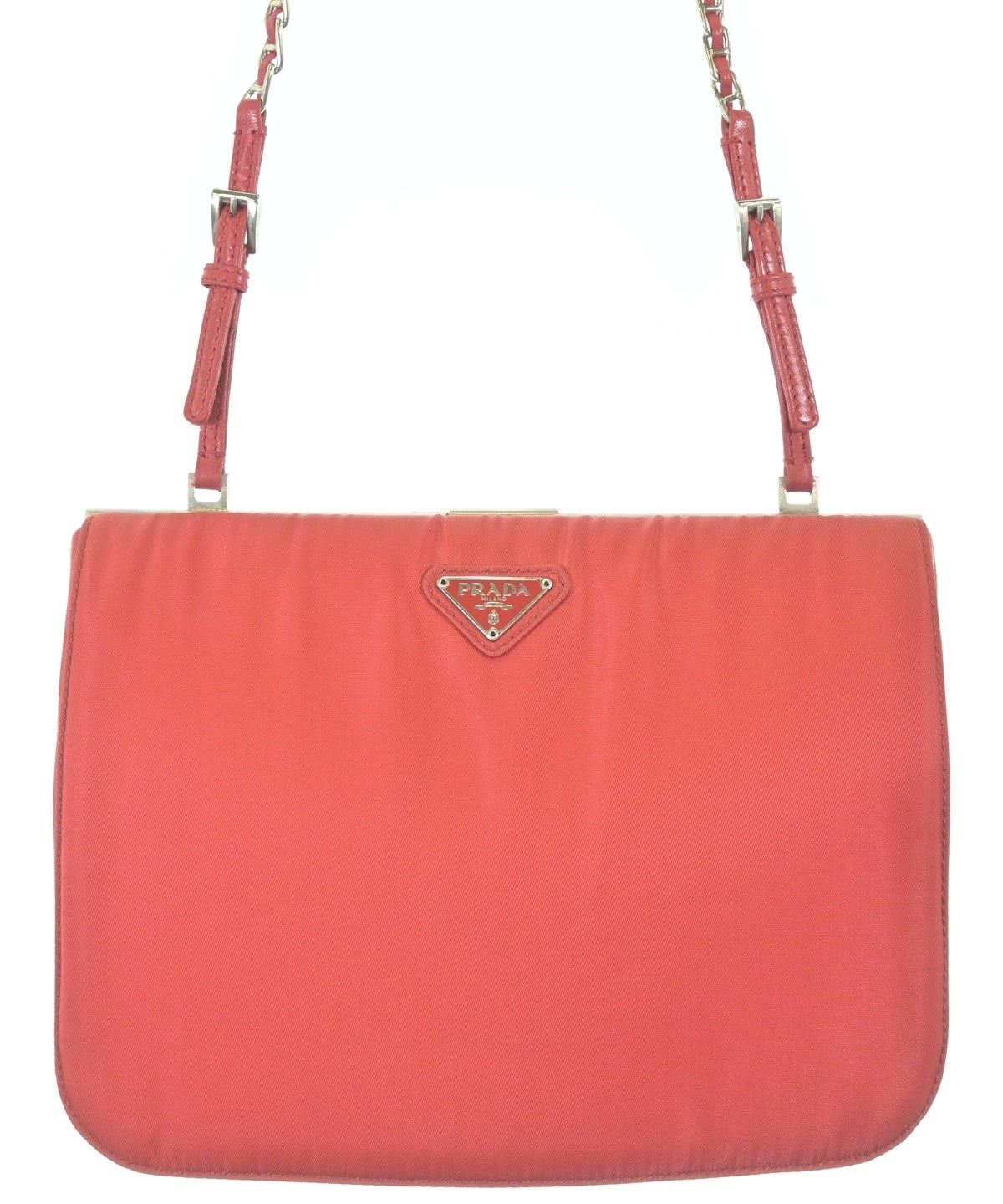 PRADA ショルダーバック　赤 PRADA（プラダ）ショルダーバッグ 赤 サイズ:- レディース