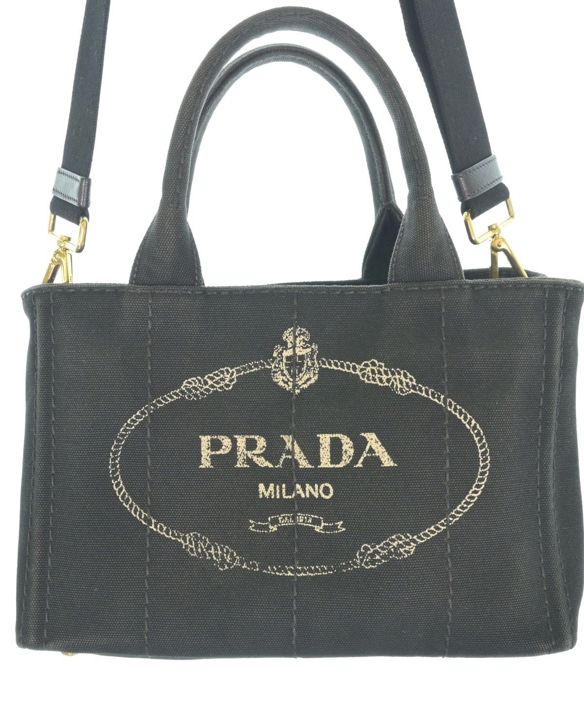 PRADA（プラダ）トートバッグ 黒 サイズ:- レディース/2200696559013