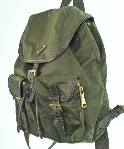 PRADA（プラダ）バックパック・リュック 緑 サイズ:- レディース/2200656860036
