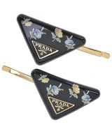 PRADA（プラダ）ヘアアクセサリー 黒 サイズ:- レディース/2200661728055