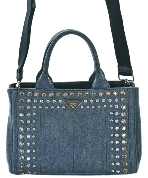 PRADA（プラダ）トートバッグ 紺 サイズ:- レディース/2200718710392