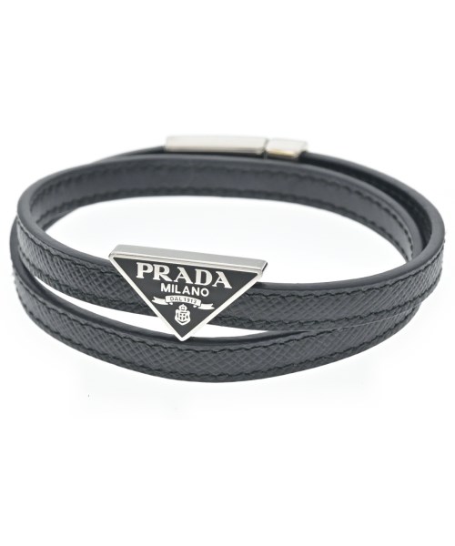 PRADA(プラダ)ブレスレット・バングル 黒 サイズ:M/2200644380133