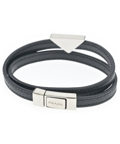 PRADA（プラダ）ブレスレット・バングル 黒 サイズ:M レディース/2200644380133