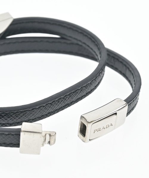 PRADA（プラダ）ブレスレット・バングル 黒 サイズ:M レディース/2200644380133