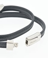 PRADA（プラダ）ブレスレット・バングル 黒 サイズ:M レディース/2200644380133
