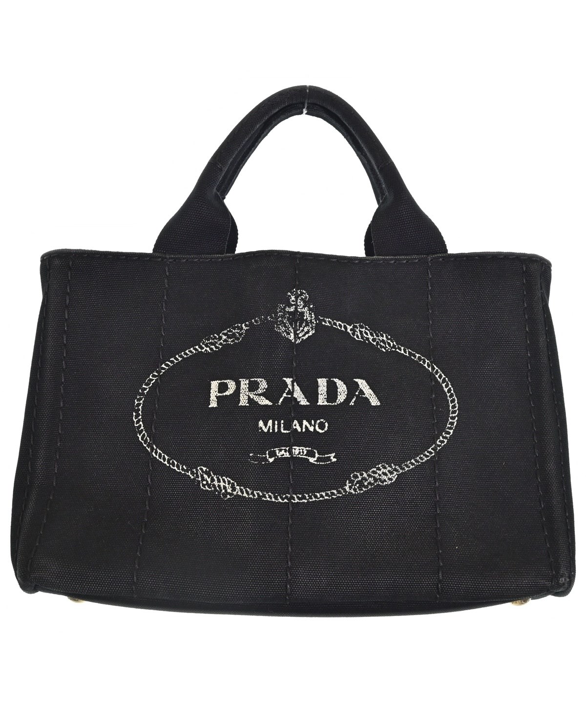 PRADA プラダ　ハンドバッグ　トートバッグ　エナメル　白タグ　ブラック PRADA（プラダ）トートバッグ 黒 サイズ:- レディース/2200704511170