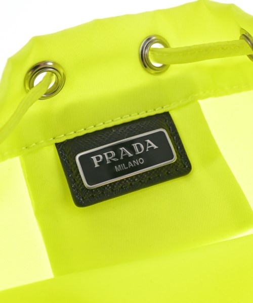 PRADA（プラダ）ポーチ 黄 サイズ:- レディース/2200706870718