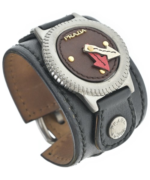 PRADA（プラダ）ブレスレット・バングル 黒 サイズ:- レディース/2200662985082