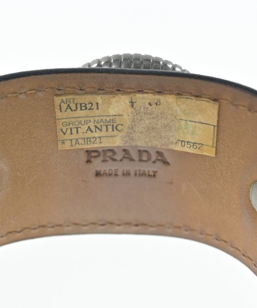 PRADA（プラダ）ブレスレット・バングル 黒 サイズ:- レディース/2200662985082