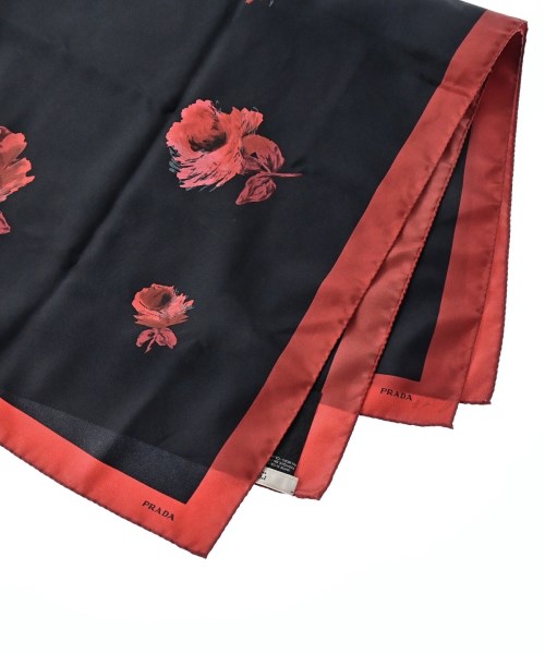 PRADA（プラダ）バンダナ・スカーフ 黒 サイズ:- レディース/2200664097189