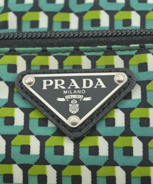 PRADA（プラダ）ポーチ 緑 サイズ:- レディース/2200668400534