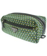 PRADA（プラダ）ポーチ 緑 サイズ:- レディース/2200668400534