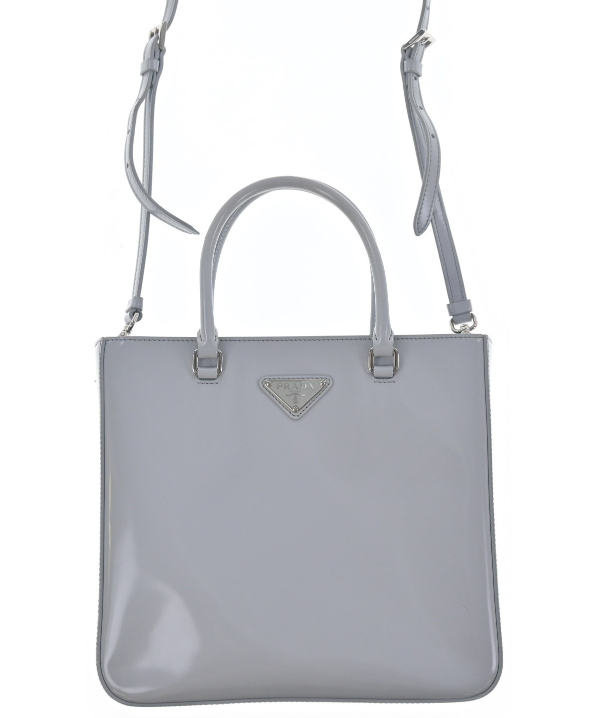 PRADA（プラダ）ハンドバッグ グレー サイズ:- レディース