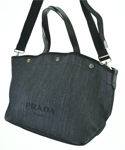 PRADA（プラダ）トートバッグ 紺 サイズ:- レディース/2200722180532