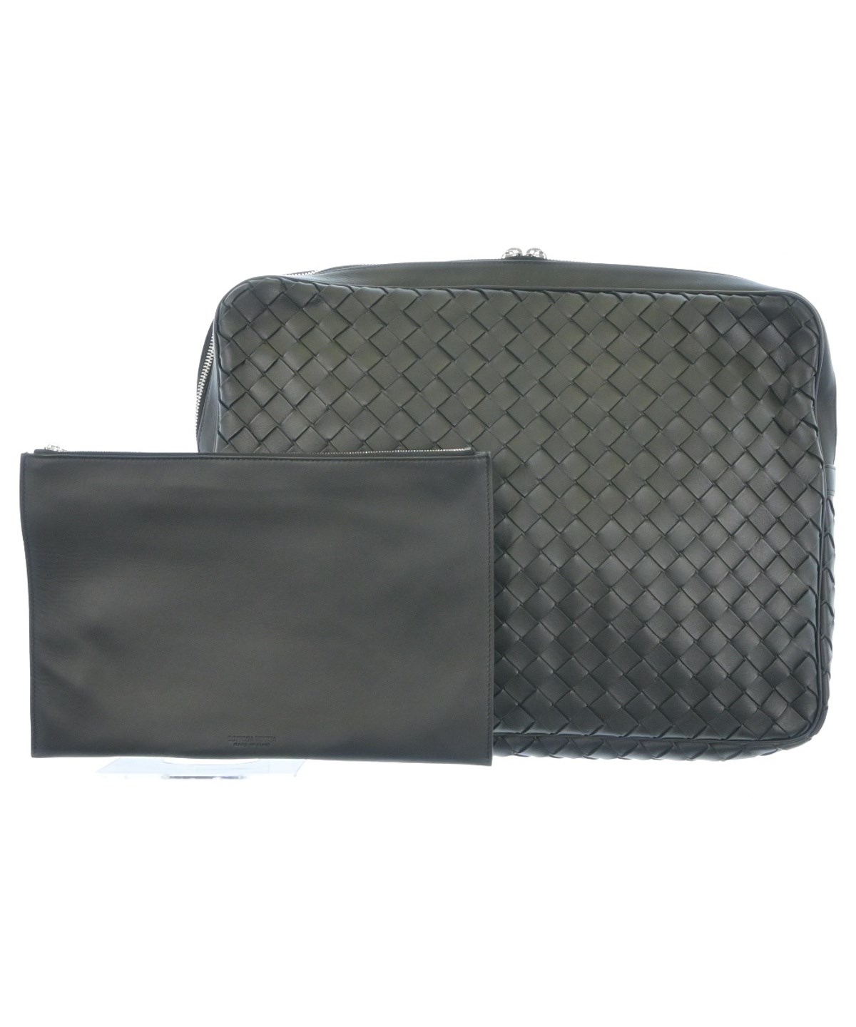 ボッテガヴェネタ Bottega Veneta ブラック編み込みバッグ BOTTEGA VENETA（ボッテガヴェネタ）クラッチバッグ 黒 サイズ