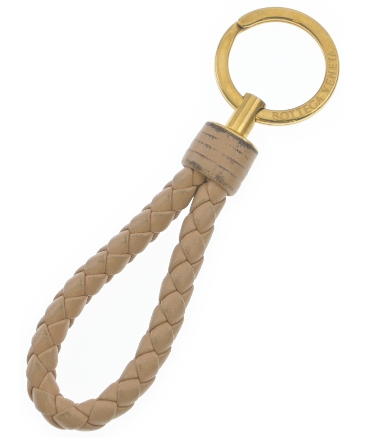 ボッテガ　キーリング　ベージュ BOTTEGA VENETA（ボッテガヴェネタ）キーケース・キーホルダー