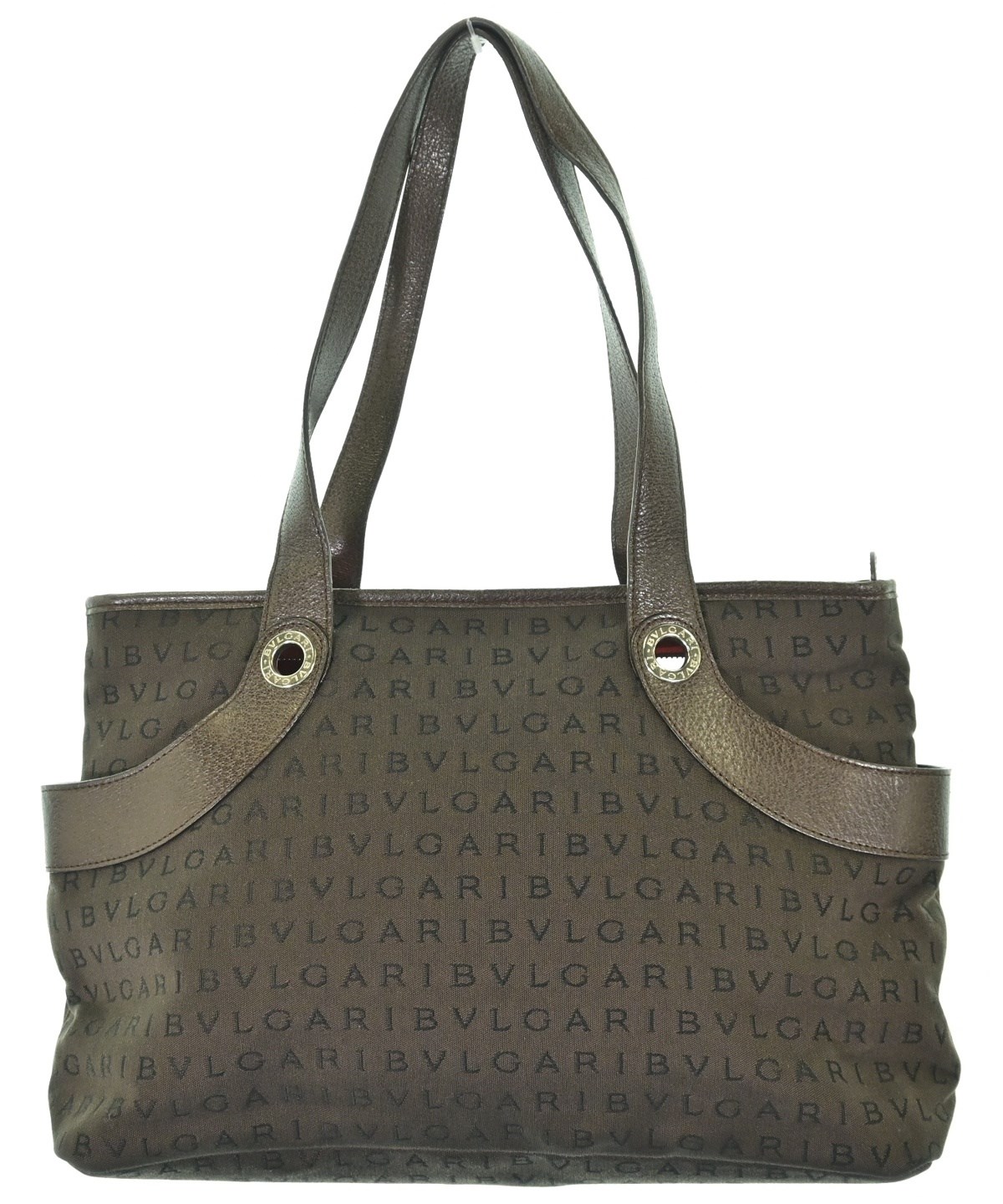 BVLGARI ブルガリ トートバッグ レディース 【古着】【中古】 BVLGARI（ブルガリ）トートバッグ 茶 サイズ:- レディース