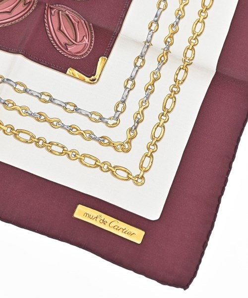 Cartier（カルティエ）バンダナ・スカーフ 赤 サイズ:- レディース/2200688730031