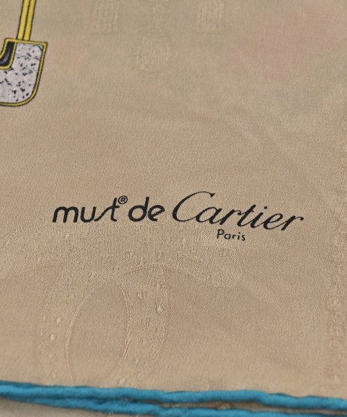 Cartier（カルティエ）バンダナ・スカーフ ベージュ サイズ:- レディース/2200724407057