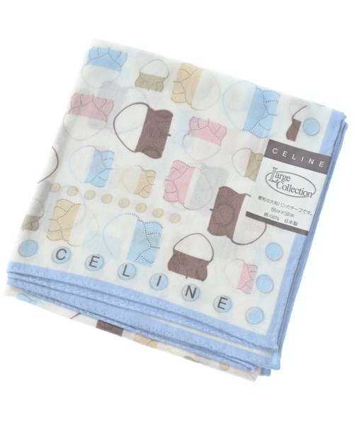 CELINE(セリーヌ)バンダナ・スカーフ 白 サイズ:-/2200636110267