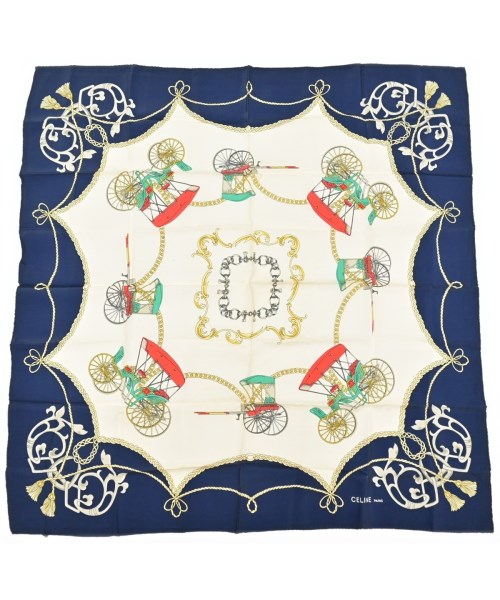 CELINE(セリーヌ)バンダナ・スカーフ 白 サイズ:-/2200640002022