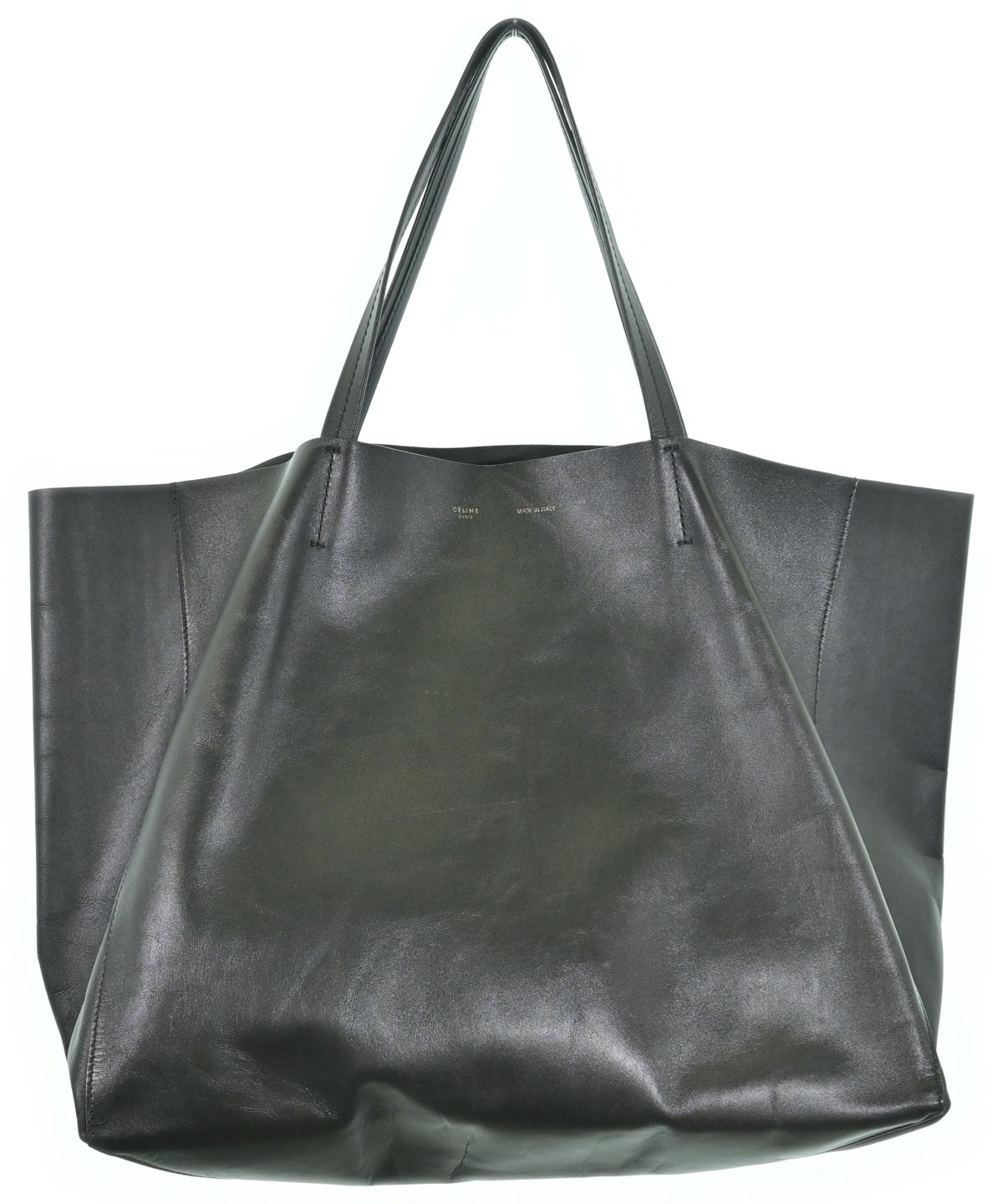 新作☆【CELINE】ラムレザー ショルダーバッグ（黒） CELINE - ✨高級✨ セリーヌ ロゴ型押し フラップ レザー