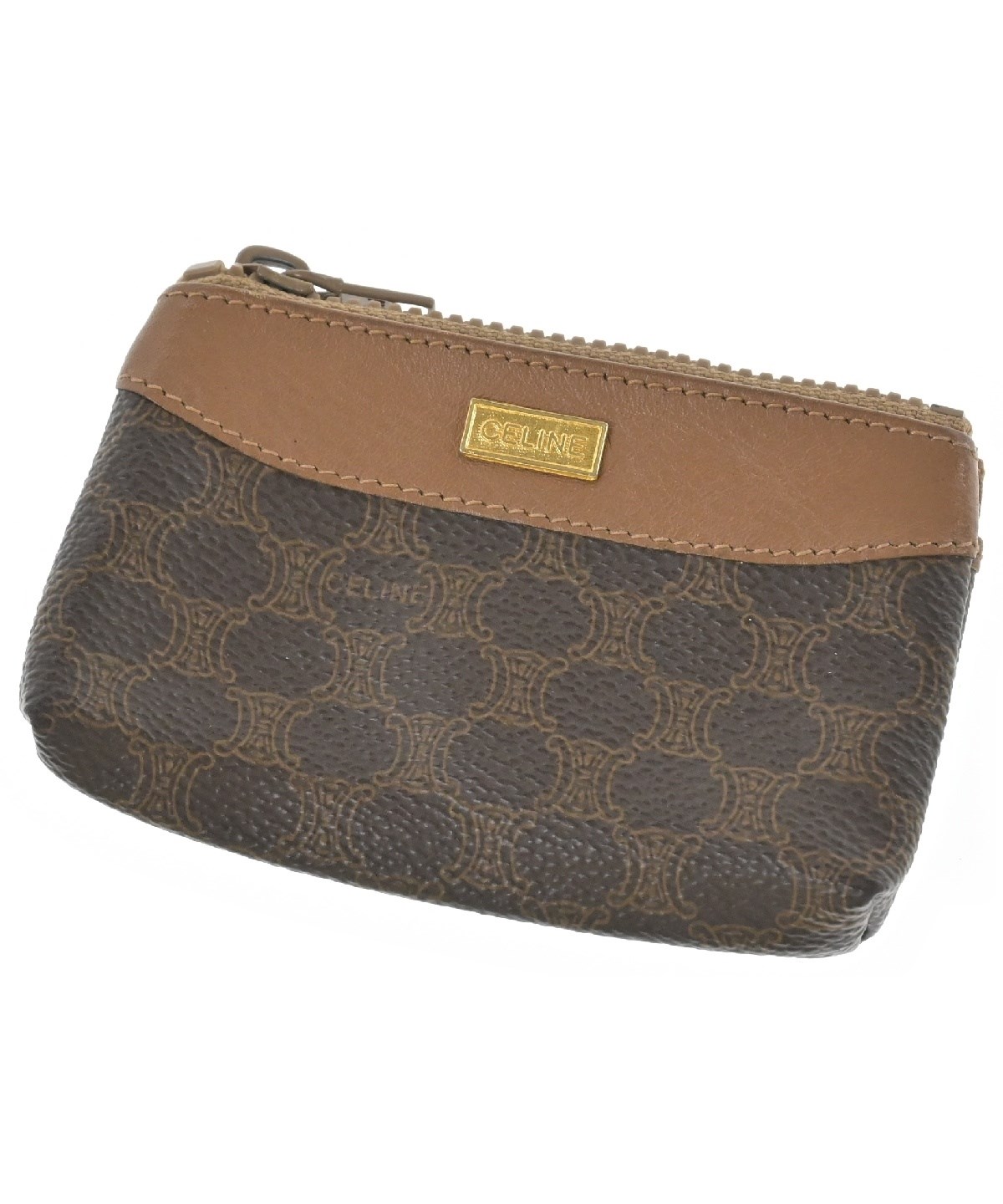 CELINE【入手困難】CUIR TRIOMPHEキーリング付☆Coin&Cardケース