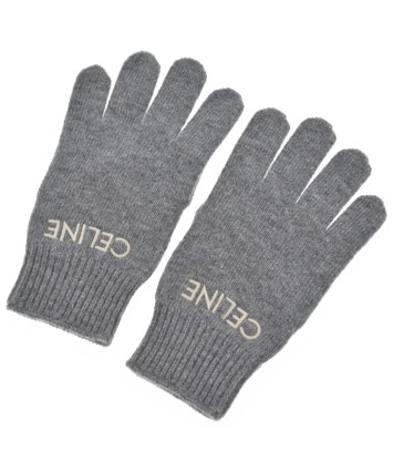 CELINE（セリーヌ）手袋 グレー サイズ:S レディース/2200622144023