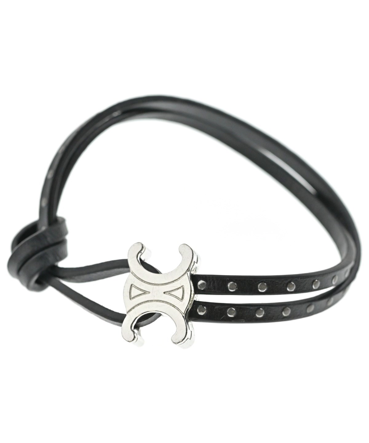 CELINE（セリーヌ）ブレスレット・バングル 黒 サイズ:- レディース