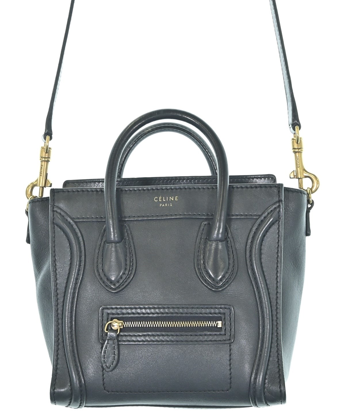 CELINE（セリーヌ）ハンドバッグ 紺 サイズ:- レディース